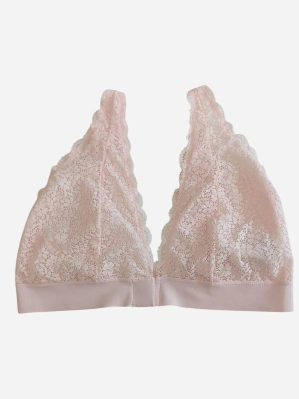Primark Lace Bralette Blush Pink Front Magnetic Closure Size 14/16